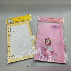 2 Rare Vintage Morning Glory Orange Story White Shiro Petto New Diary Refills